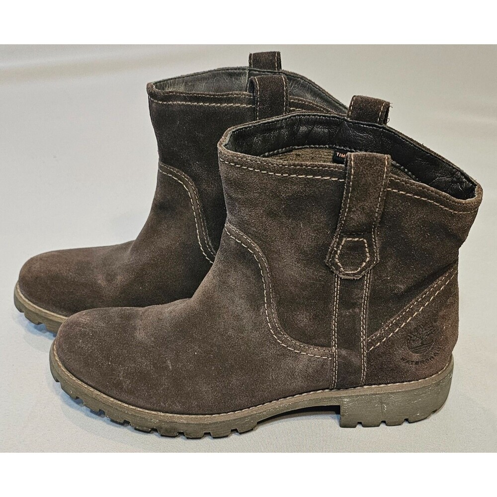 Timberland Earthkeepers Women’s 8 Boots 3267R Brown Suede Leather Rugged Outdoor - Picture 5 of 14